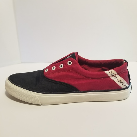 Sperry - Mens Cloth Shoes - Red/Black Size 11 1/2 - Picture 7 of 13